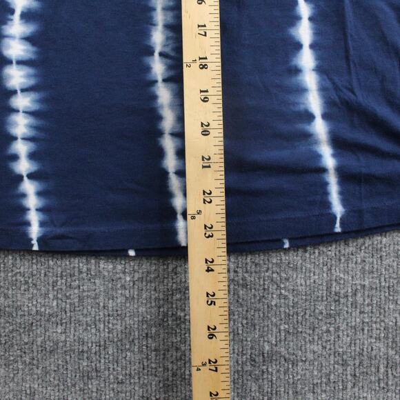 Johnny Was Calme Shirt Medium Collab Tie Dye Blue White Crewneck Casual Cool - Picture 4 of 7